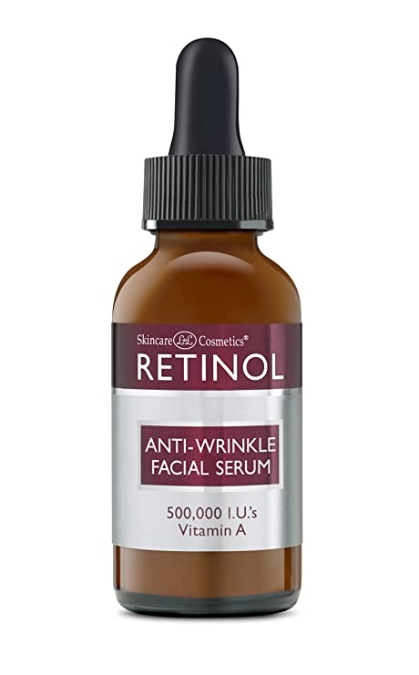 Retinol Anti-Wrinkle Facial Serum – Vitamin A Concentrate Improves Skin’s Elasticity & Tone and Minimizes Appearance of Fine Lines & Wrinkles – Look Younger With The Age-Defying Power Of Retinol